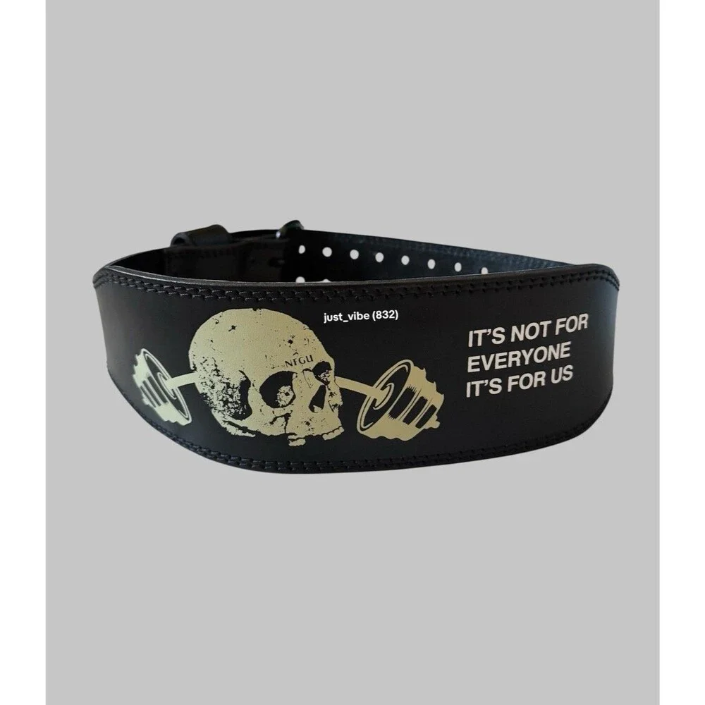 Darc Sport Memento Mori NFGU Weightlifting Weight Belt Size Medium In Black NEW
